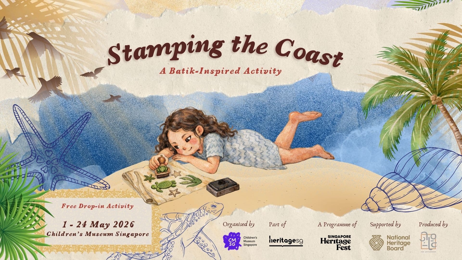 Stamping the Coast: A Batik-Inspired Drop-In Activity